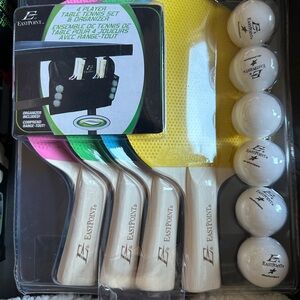 Four player table tennis set